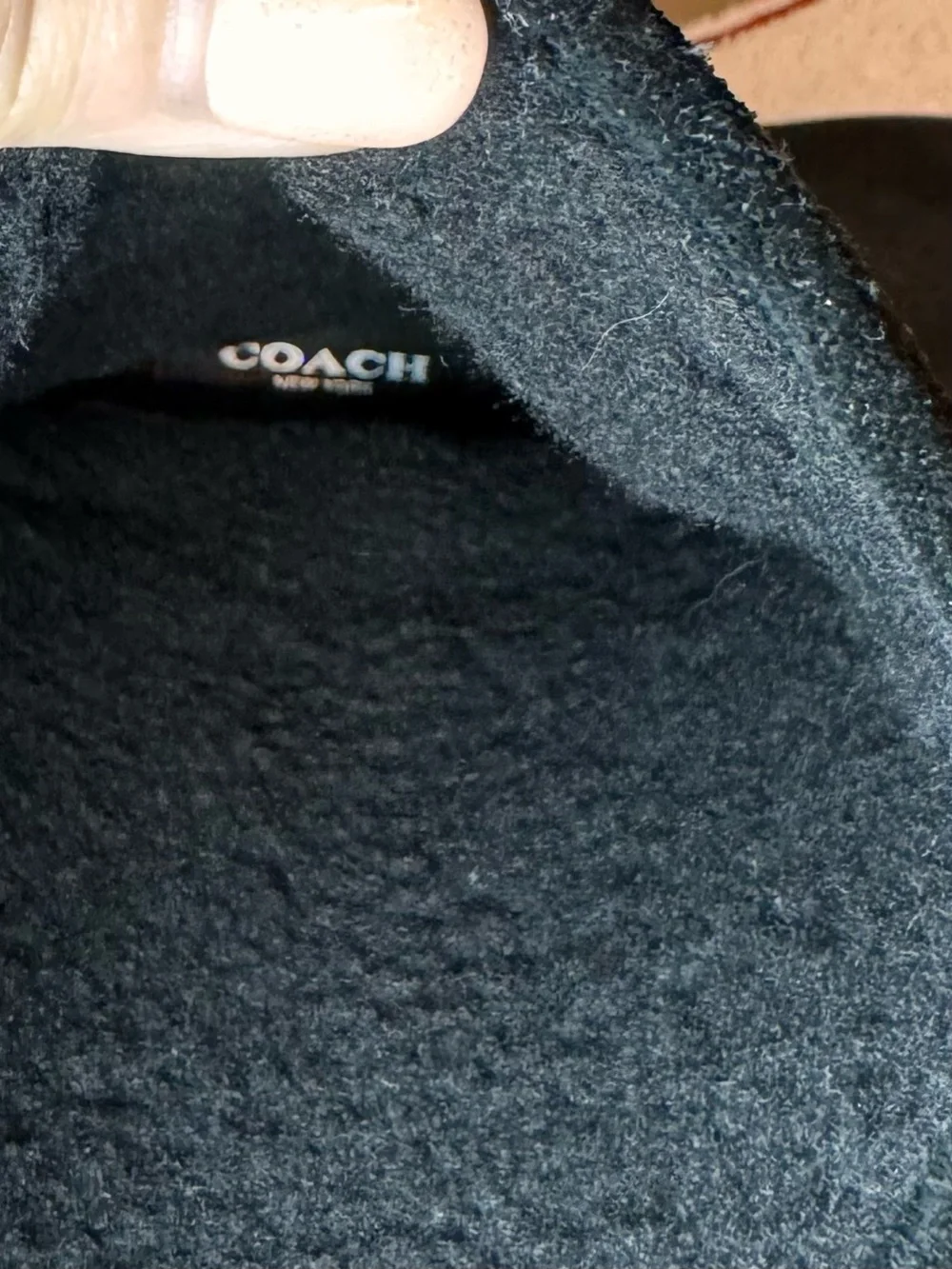 Coach sleek black